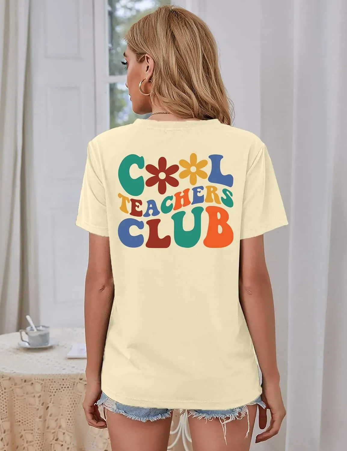 Teacher Shirts Women: Tie Dye Teacher Tshirt Funny Teacher Life Shirt Teacher Tee Tops Short Sleeve Teacher Gifts