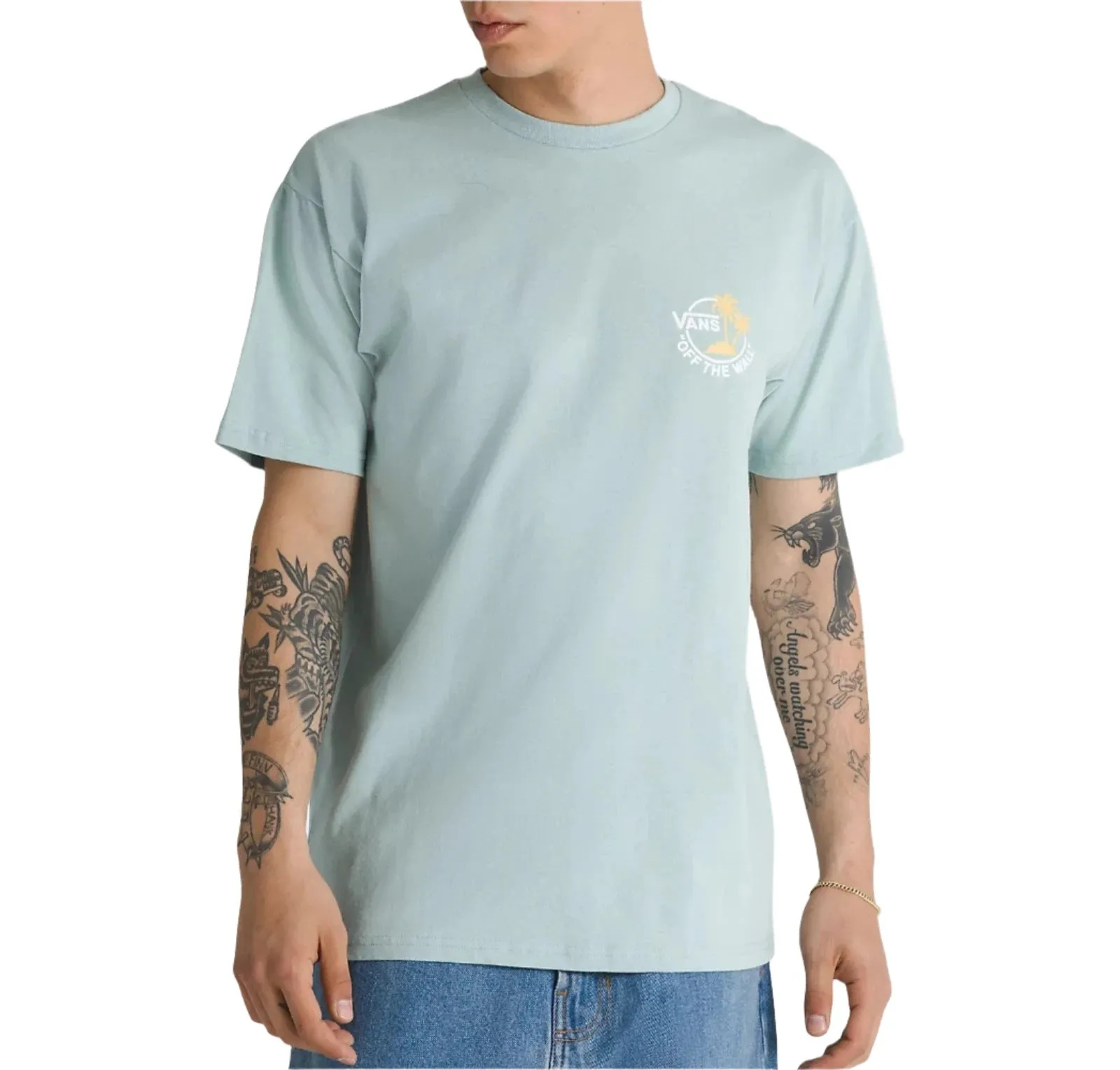 Vans Mens Classic Mini Dual Palm Short Sleeve T-Shirt