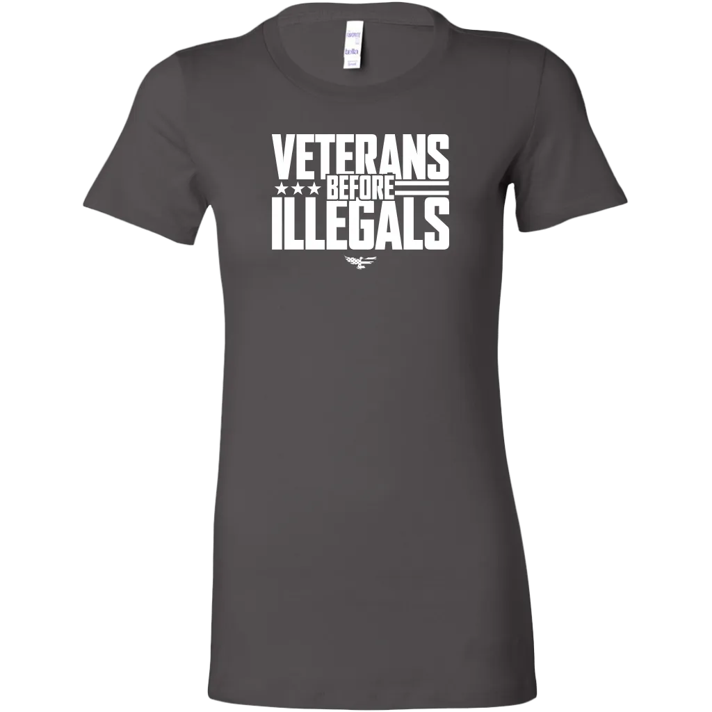 Veterans Before Illegals Women's T-Shirt