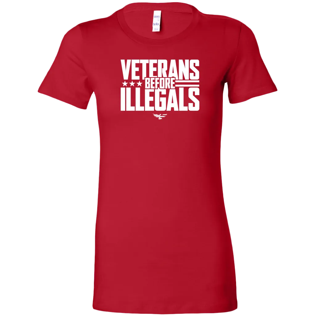 Veterans Before Illegals Women's T-Shirt
