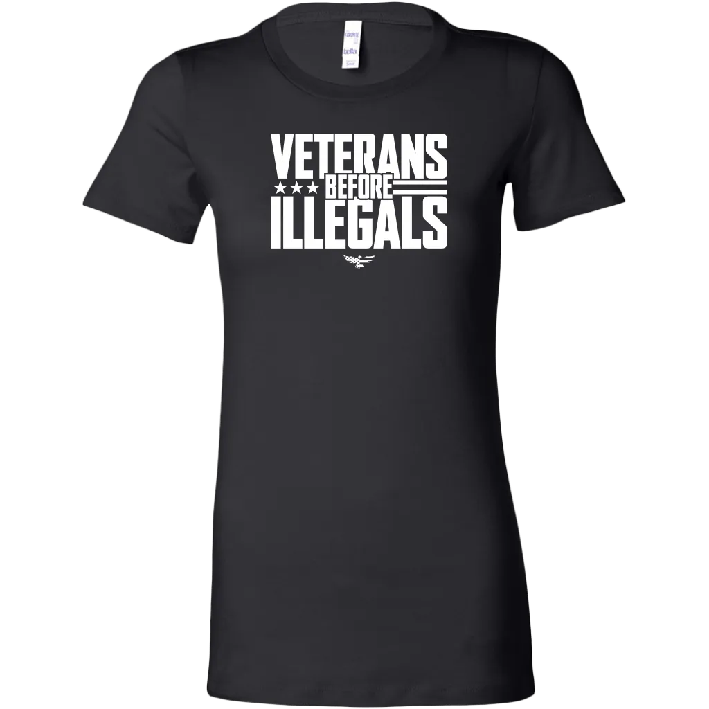 Veterans Before Illegals Women's T-Shirt