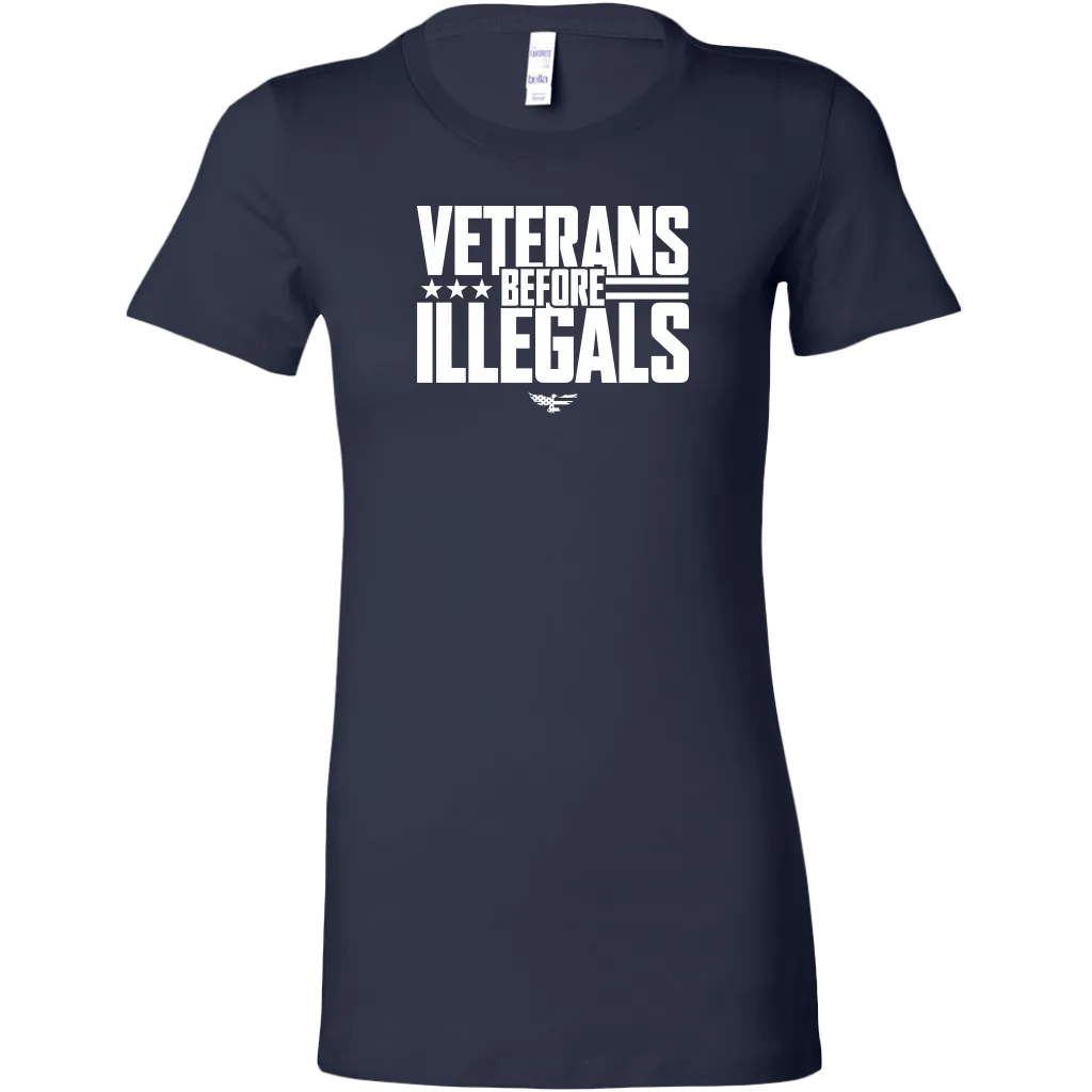 Veterans Before Illegals Women's T-Shirt