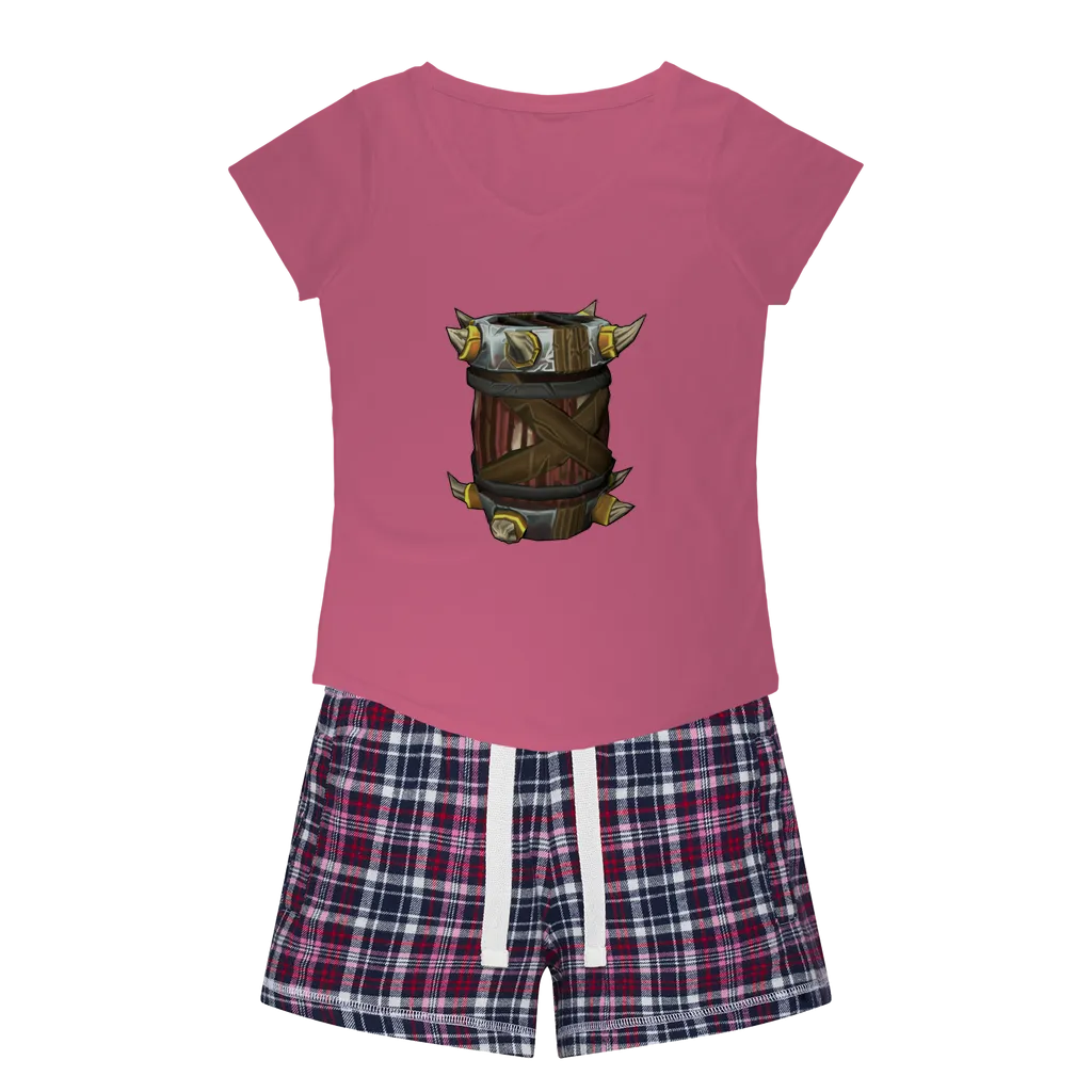 War Raptor Crate Women's Sleepy Tee and Flannel Short