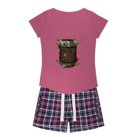 War Raptor Crate Women's Sleepy Tee and Flannel Short