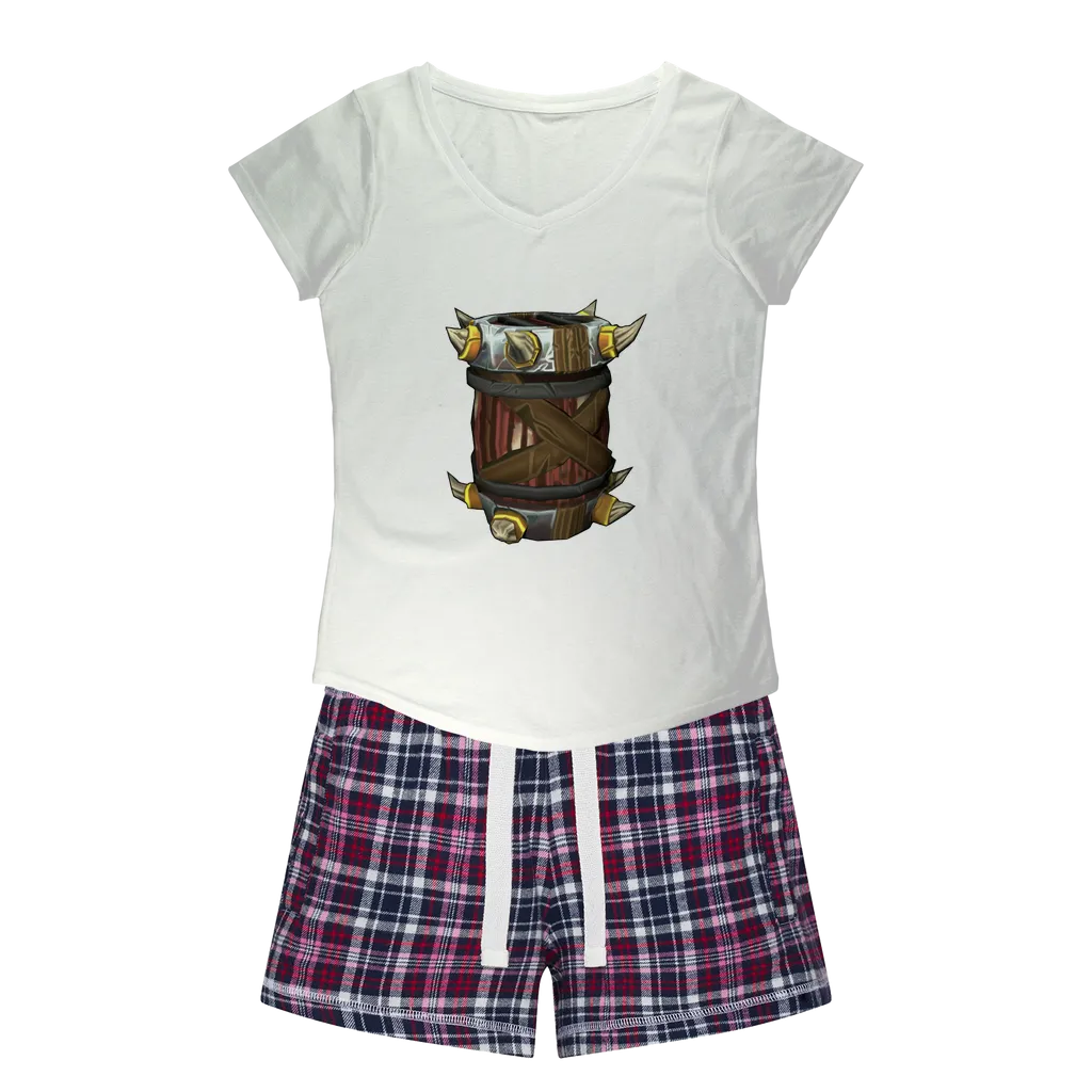 War Raptor Crate Women's Sleepy Tee and Flannel Short