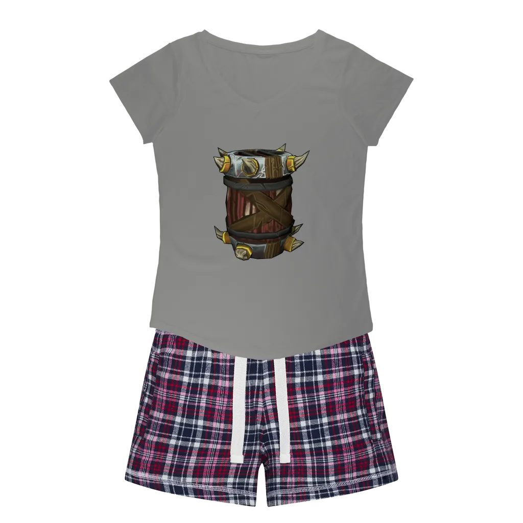 War Raptor Crate Women's Sleepy Tee and Flannel Short