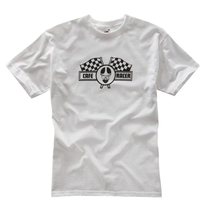 WHITE CAFE RACER T-SHIRT